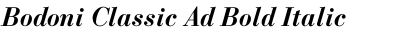 Bodoni Classic Ad Bold Italic